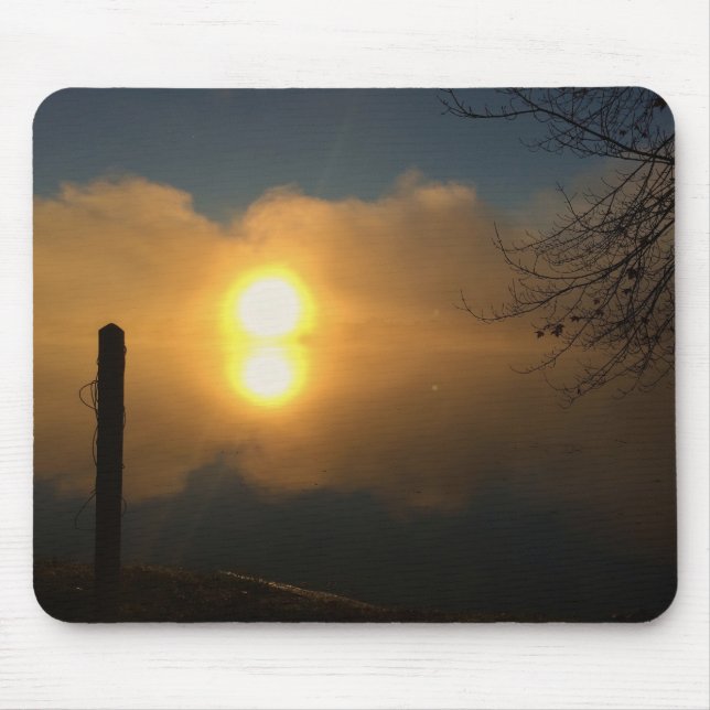 Morning Light Over Still Water Mouse Pad (Front)