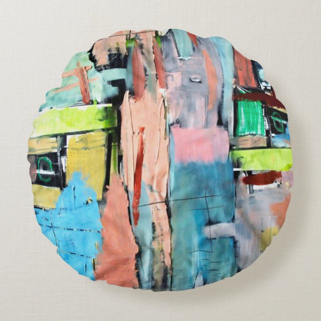 Morning light round cushion (Front)