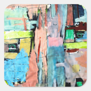 Morning light square sticker