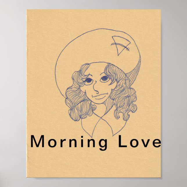 Morning Love, greeting card Poster (Front)