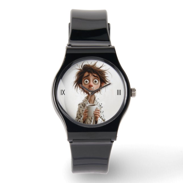 Morning Madness: Coffee First, Questions Later Watch (Front)