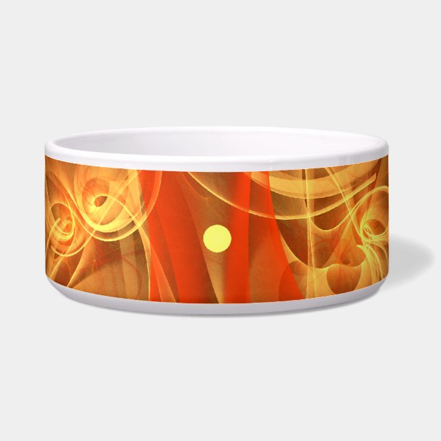 Morning Magic Abstract Art Dog Bowl (Front)