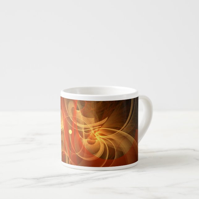 Morning Magic Abstract Art Espresso Mug (Front Right)