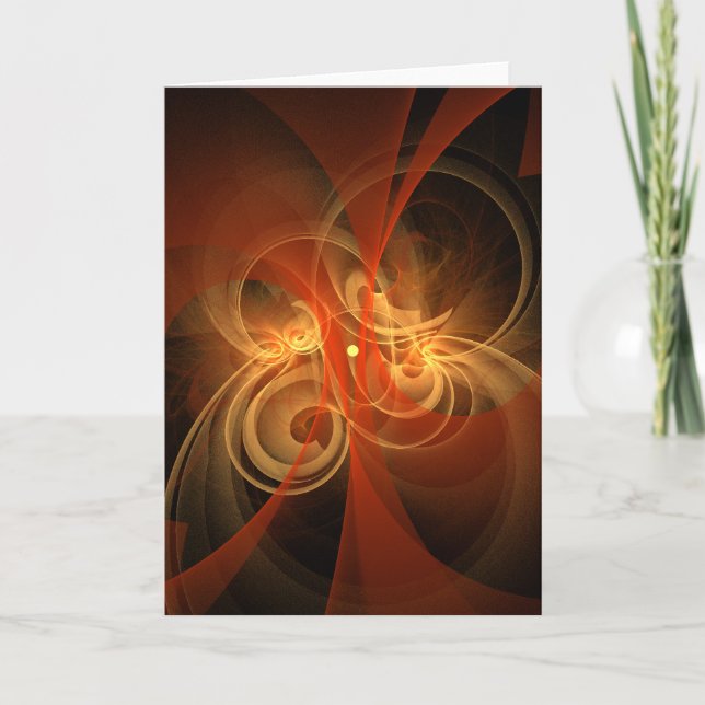 Morning Magic Abstract Art Greeting Card (Front)