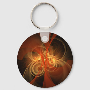 Morning Magic Abstract Art Keychain