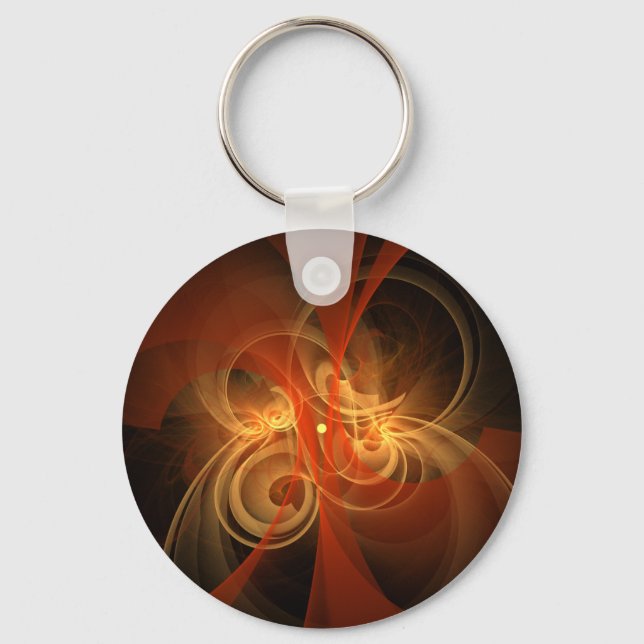 Morning Magic Abstract Art Keychain (Front)