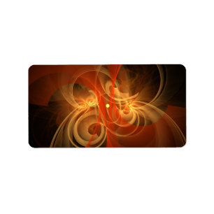 Morning Magic Abstract Art Label