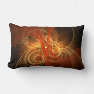 Morning Magic Abstract Art Lumbar Pillow