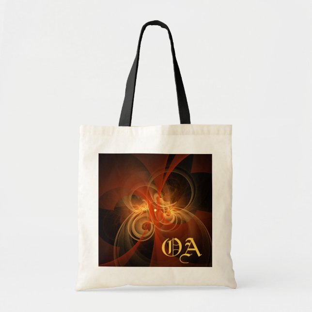 Morning Magic Abstract Art Monogram Bag (Front)