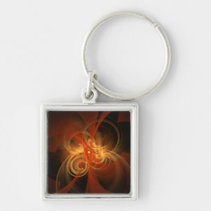 Morning Magic Abstract Art Small Key Ring