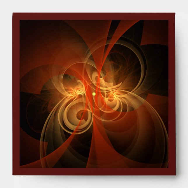 Morning Magic Abstract Art Square Envelope (Front)