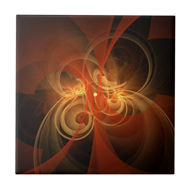 Morning Magic Abstract Art Tile (Front)