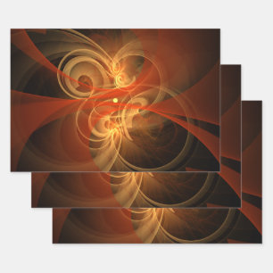 Morning Magic Abstract Art Wrapping Paper Sheet