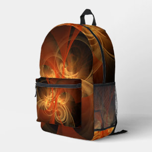 Morning Magic Modern Abstract Light Energy Art Printed Backpack