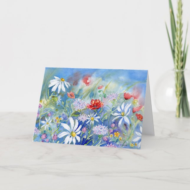 Morning Meadow Blank Notecard (Front)