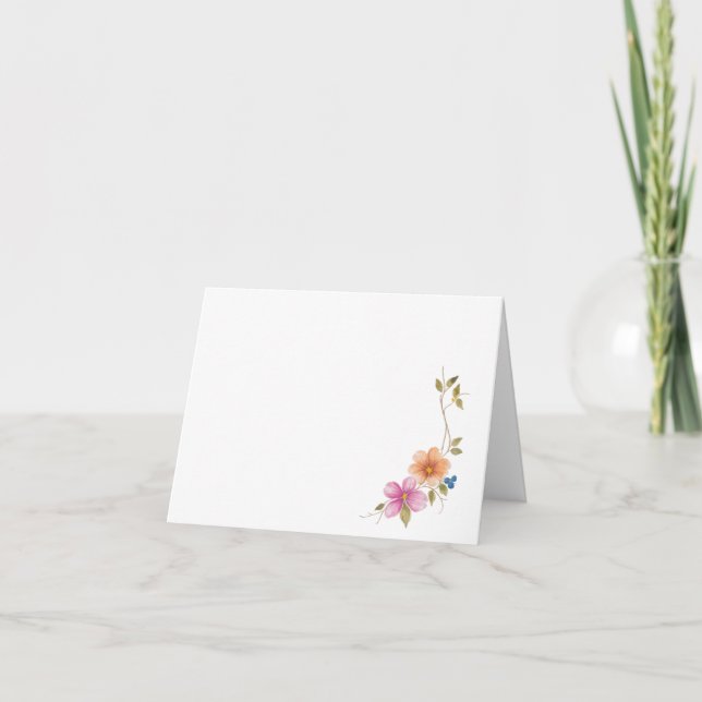 Morning Meadow Blooms Card (Front)