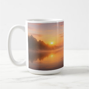 Morning Mist on Still Waters Coffee Mug