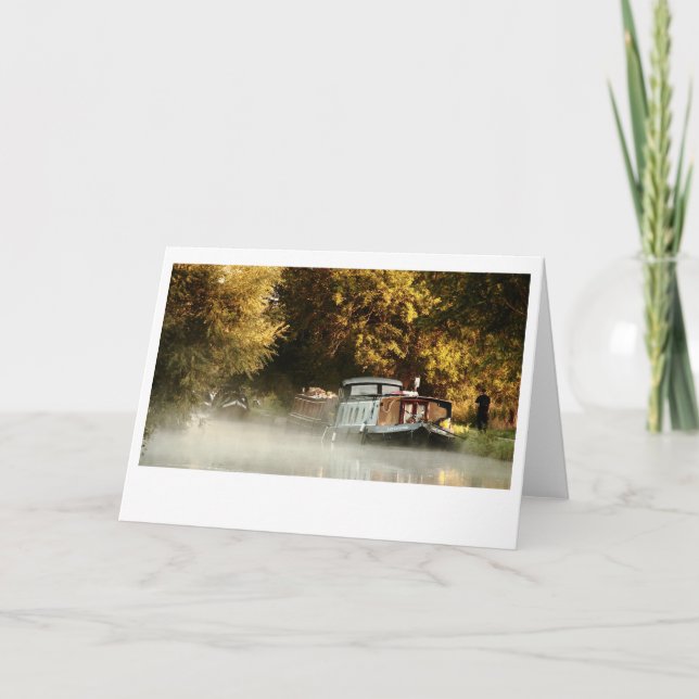 Morning Mist On The Grand Union Canal (4496) Card (Front)