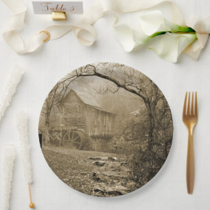 Morning Mist Paper Plate