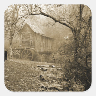 Morning Mist Square Sticker