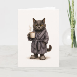Morning Mood Cat Card