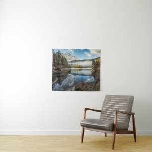 Morning Mood   Lake Eibsee Tapestry