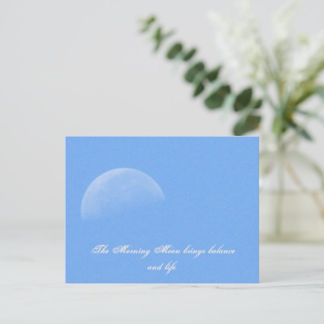 Morning Moon Postcard (Standing Front)