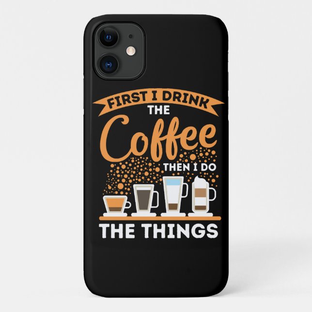 Morning Motivation Boost - Coffee Lover Mantra Case-Mate iPhone Case (Back)