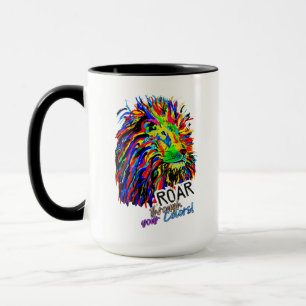 Morning Motivation Lion Mug