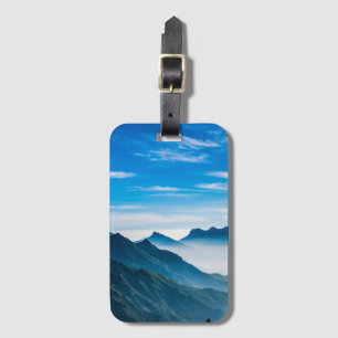 Morning Mountains Mist Landscape Luggage Tag