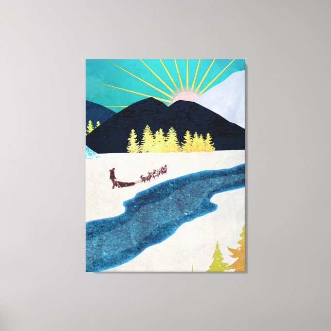 Morning Musher Canvas Print (Front)