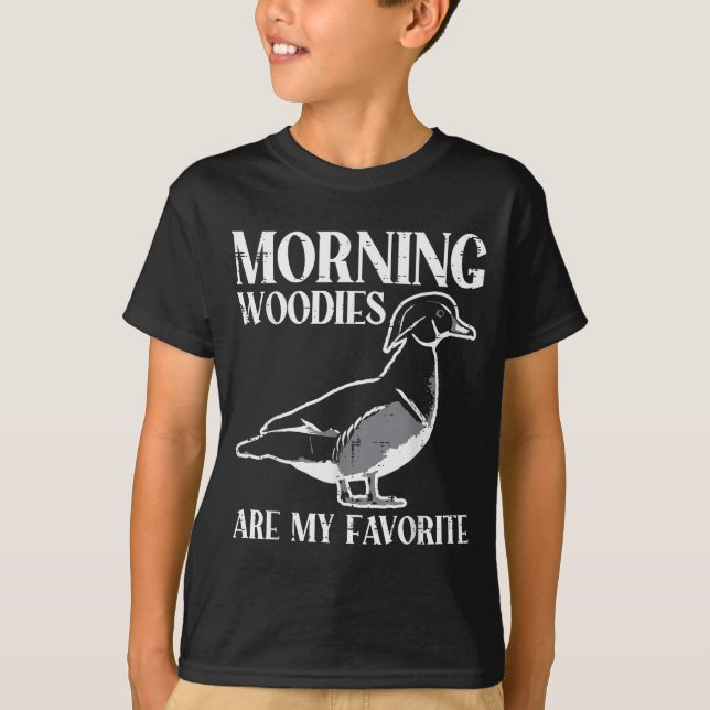 Morning My Favorite Duck Hunting Funny Hunter Men  T-Shirt (Front)