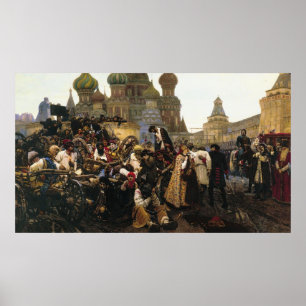 Morning of Execution of Streltsy by Vasily Surikov Poster