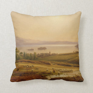 Morning on Lago Maggiore Cushion