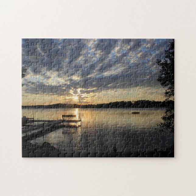 Morning on Round Lake Puzzle (Horizontal)