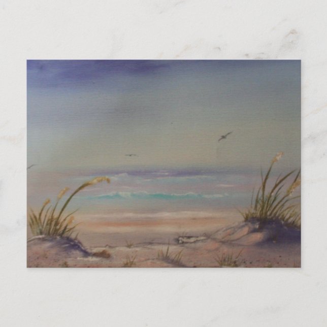 Morning on The Beach Postcard (Front)