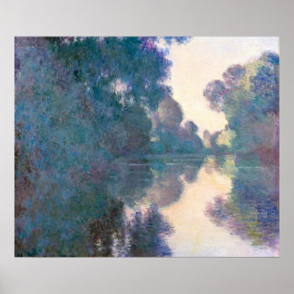 Morning on the Seine: Claude Monet Impressionist Poster