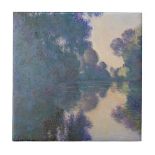 Morning on the Seine near Giverny Tile