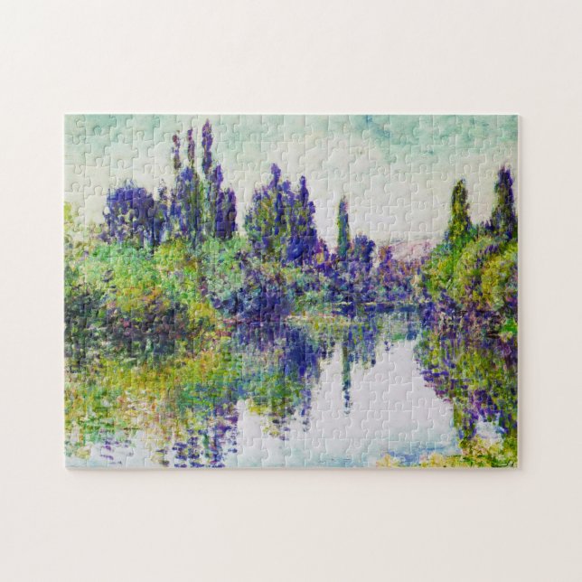 Morning on the Seine, near Vetheuil Claude Monet Jigsaw Puzzle (Horizontal)
