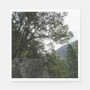 Morning on the Trail to Vernal Falls in Yosemite Napkin