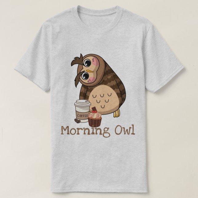 Morning Owl T-Shirt (Design Front)