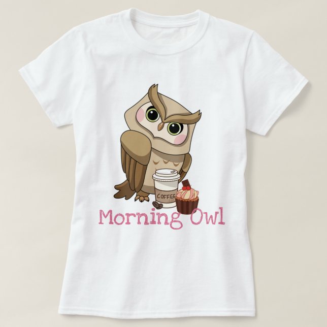 Morning Owl T-Shirt (Design Front)