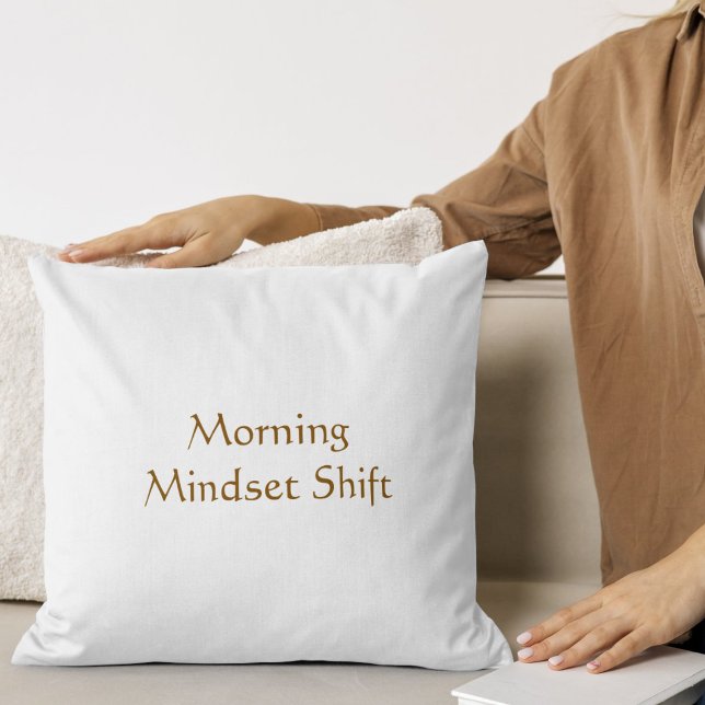 Morning Peace Aura Modern Script  Cushion (Creator Uploaded)