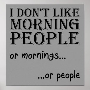 Morning People Poster