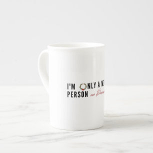 Morning Person on December 25th, Fun Christmas  Bone China Mug