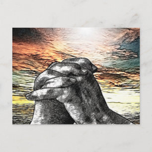 Morning Prayer Catholic Christian Postcard