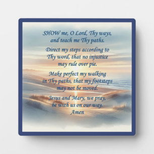 Morning Prayer Plaque with Easel