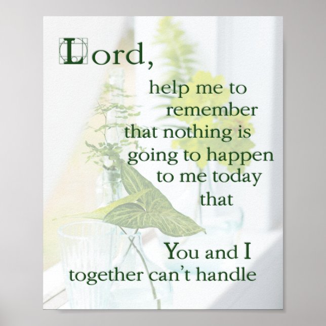 Morning Prayer Poster (Front)