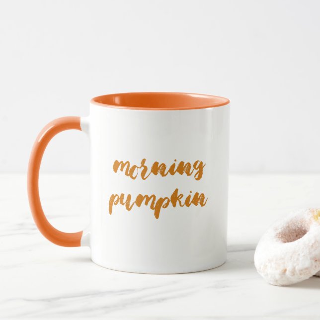 morning pumpkin mug (With Donut)