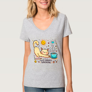"Morning Purrfection" T-Shirt
